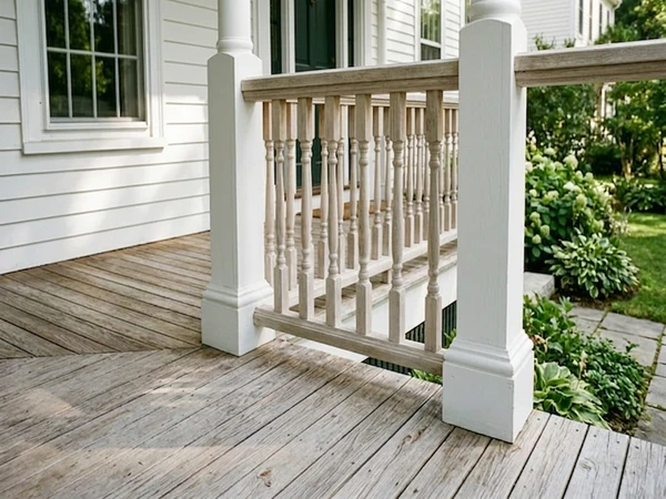 Front porch before AI color preview, neutral floor and railings