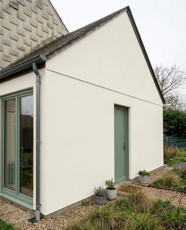 Reinweiss + Salbeigruen - Skandinavisch Modern