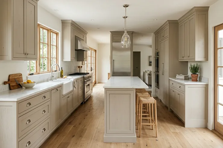 Agreeable Gray Greige + Brushed Nickel Hardware - Transitional