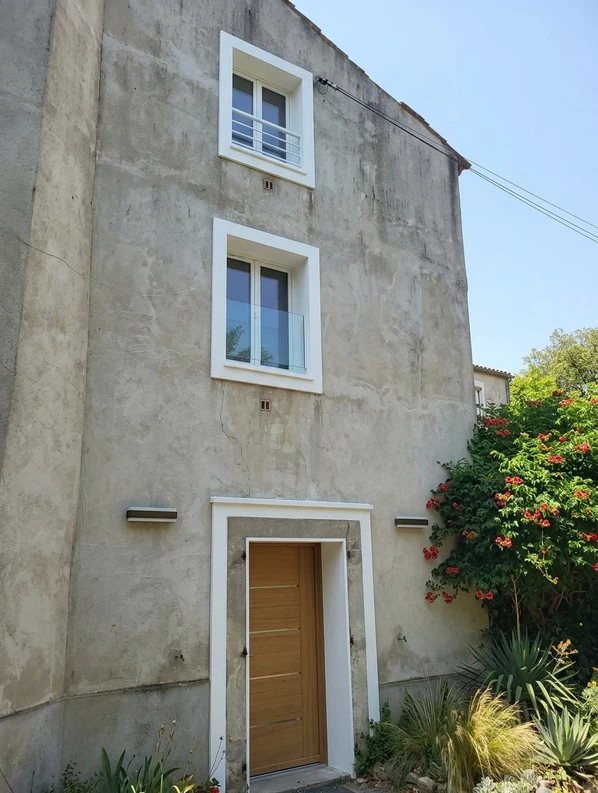 House facade before