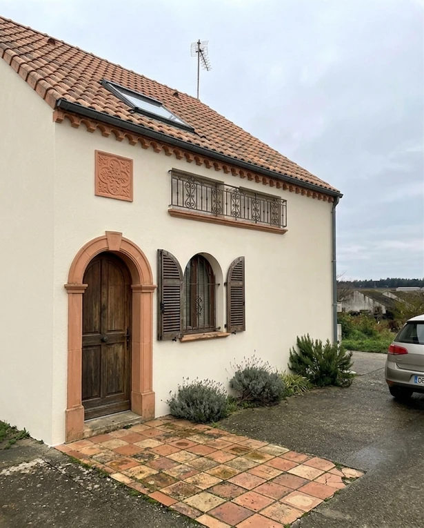 White Heron + Terra Cotta - Mediterranean Revival