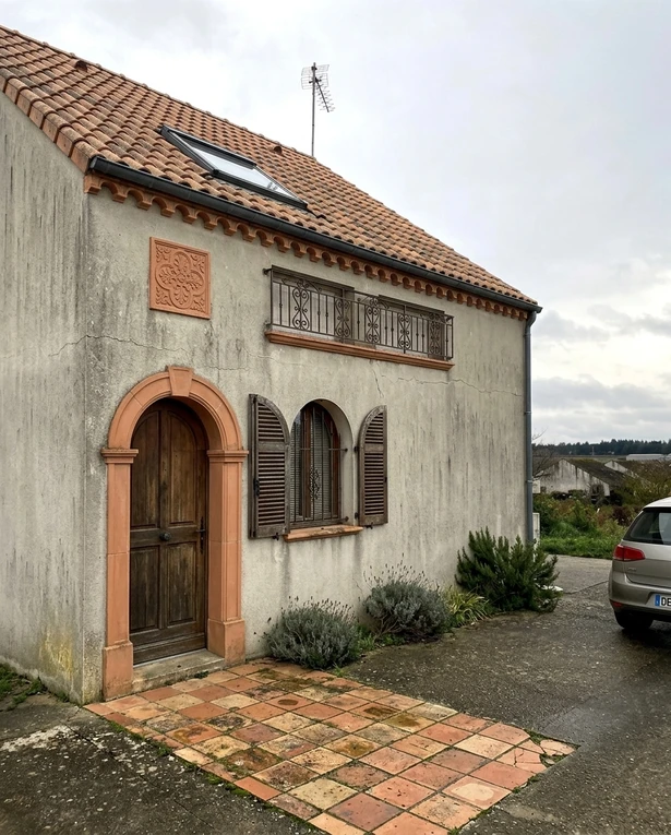 House facade before