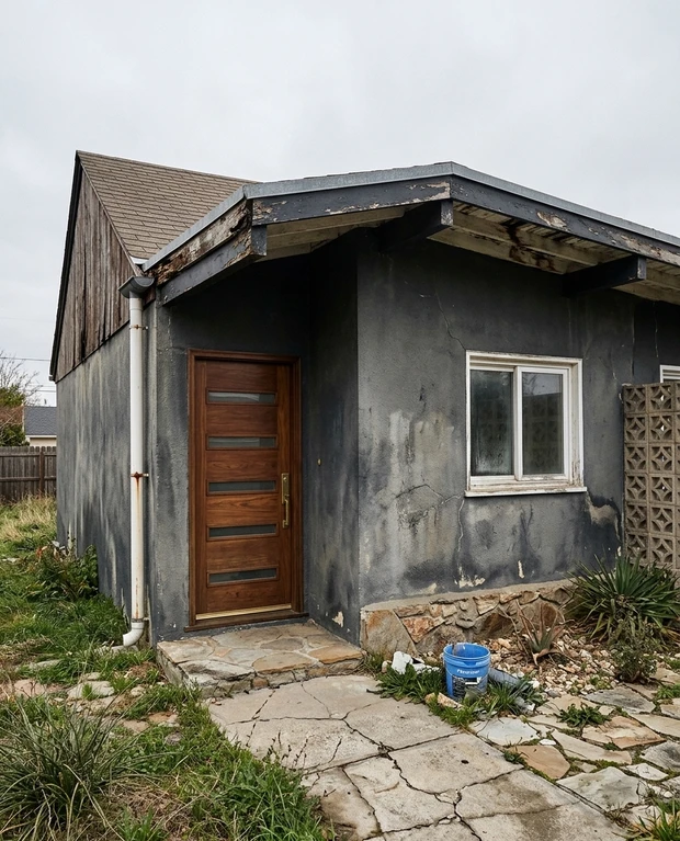 House facade before