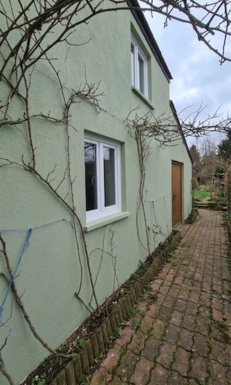 Salbeigruen + Reinweiss - Landhaus