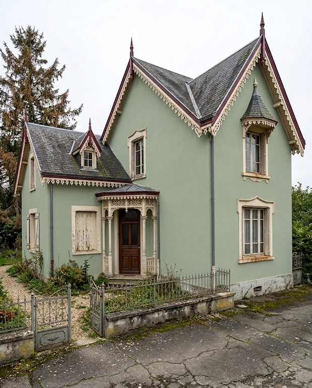 Sage Green + Cream + Burgundy - Victorian