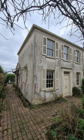 House facade before